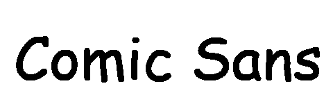 Comic Sans font image