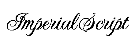 Imperial Script font image