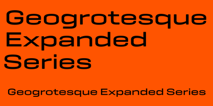 Geogrotesque Expanded Series font in use
