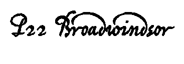 P22 Broadwindsor font image