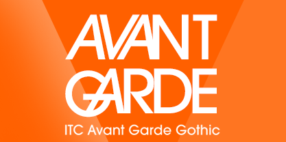 ITC Avant Garde Gothic font in use