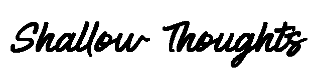 Shallow Thoughts font image