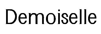 Demoiselle font image