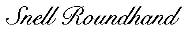 Snell Roundhand font image