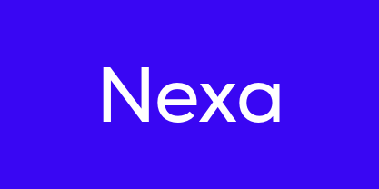 Nexa font in use