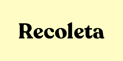 Recoleta font in use