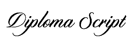 Diploma Script font image