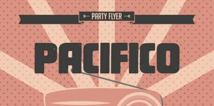 Pacifico font in use