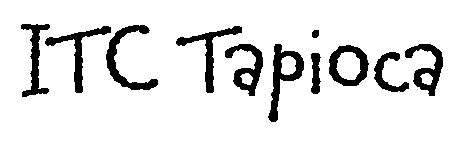 ITC Tapioca font image