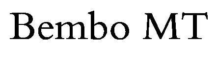 Bembo MT font image