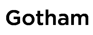 Gotham font image