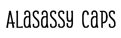 Alasassy Caps font image