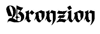 Bronzion font image
