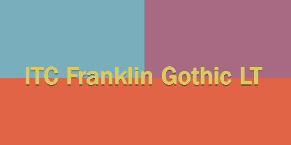 Franklin Gothic font in use