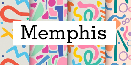 Memphis font in use