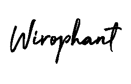 Wirophant font image