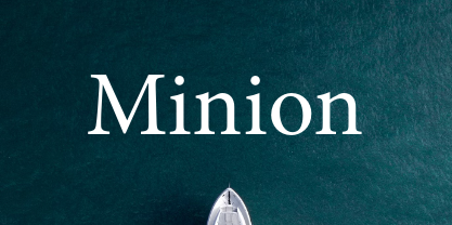 Minion font in use