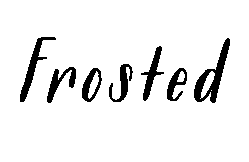 Frosted font image