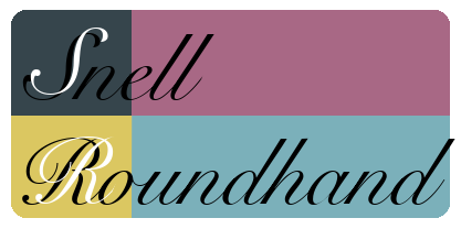 Snell Roundhand font in use