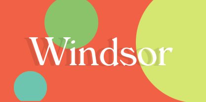 Windsor font in use