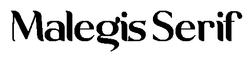 Malegis Serif font image