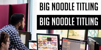 Big Noodle Titling font in use