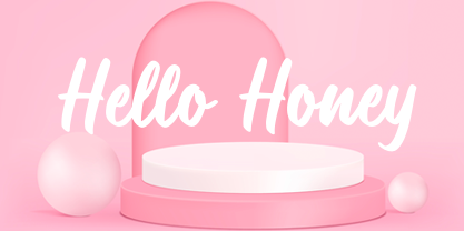 Hello Honey font in use