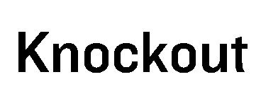 Knockout font image