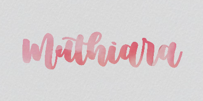 Muthiara font in use
