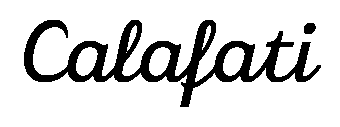 Calafati font image