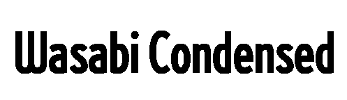 Wasabi Condensed font image