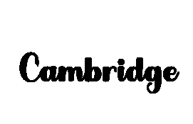 Cambridge font image