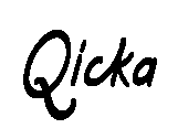 Qicka font image