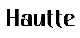 Hautte font image