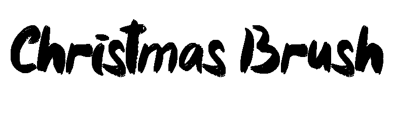 Christmas Brush font image