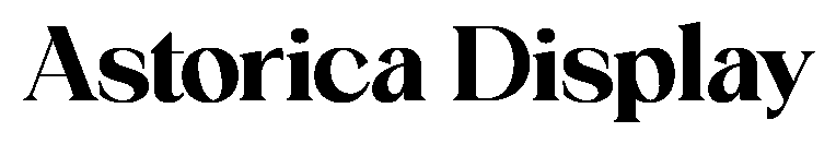 Astorica Display font image